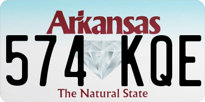 AR license plate 574KQE