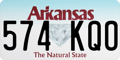 AR license plate 574KQO