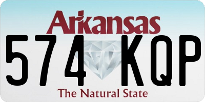 AR license plate 574KQP