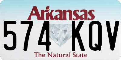 AR license plate 574KQV