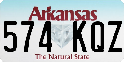 AR license plate 574KQZ