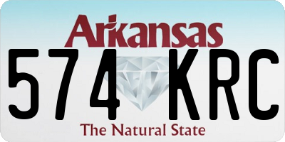AR license plate 574KRC