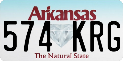 AR license plate 574KRG