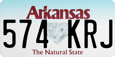 AR license plate 574KRJ