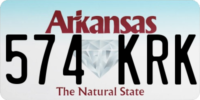 AR license plate 574KRK