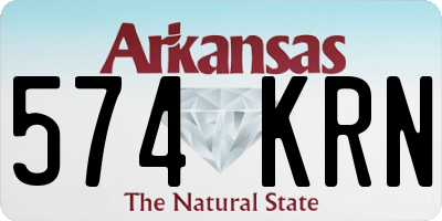 AR license plate 574KRN