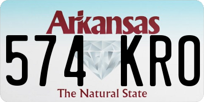 AR license plate 574KRO