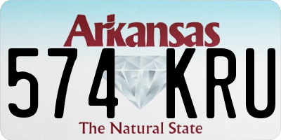 AR license plate 574KRU