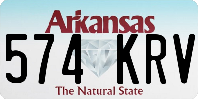 AR license plate 574KRV