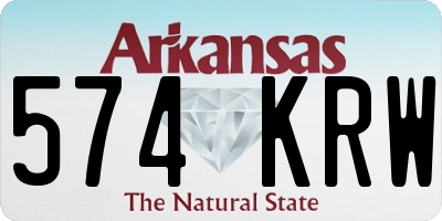 AR license plate 574KRW