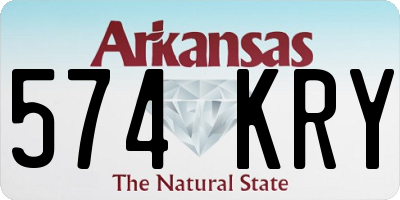 AR license plate 574KRY