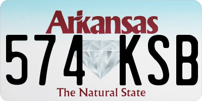 AR license plate 574KSB