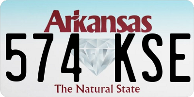 AR license plate 574KSE