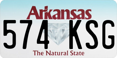 AR license plate 574KSG