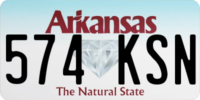 AR license plate 574KSN