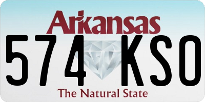 AR license plate 574KSO