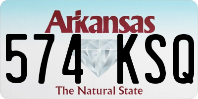 AR license plate 574KSQ