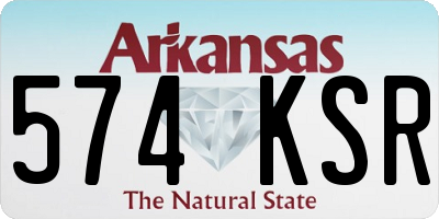 AR license plate 574KSR