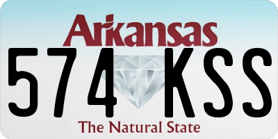 AR license plate 574KSS
