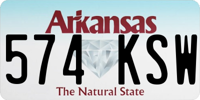 AR license plate 574KSW