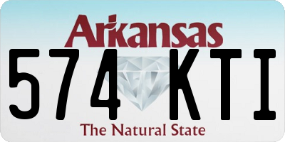 AR license plate 574KTI