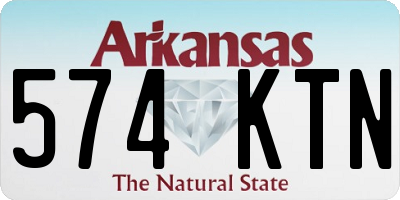 AR license plate 574KTN