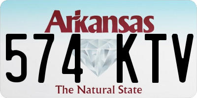AR license plate 574KTV