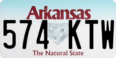 AR license plate 574KTW