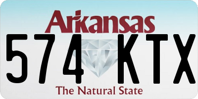 AR license plate 574KTX