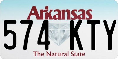 AR license plate 574KTY