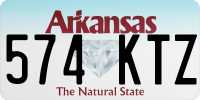 AR license plate 574KTZ
