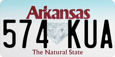 AR license plate 574KUA