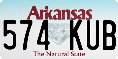 AR license plate 574KUB