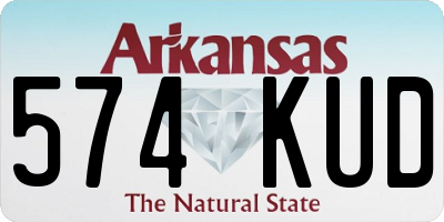 AR license plate 574KUD