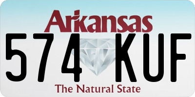 AR license plate 574KUF