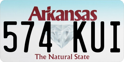 AR license plate 574KUI