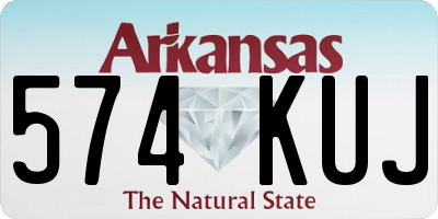 AR license plate 574KUJ