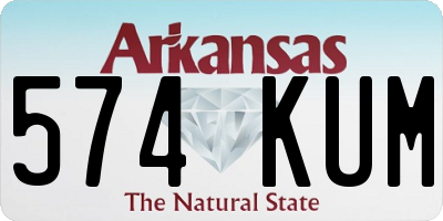 AR license plate 574KUM