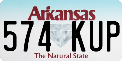 AR license plate 574KUP