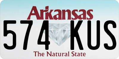 AR license plate 574KUS