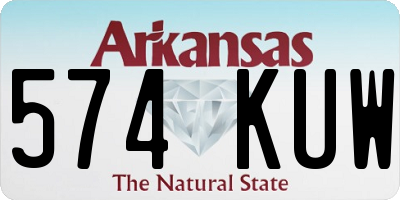 AR license plate 574KUW
