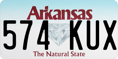 AR license plate 574KUX