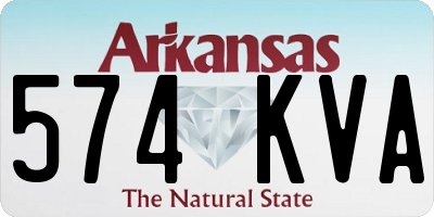 AR license plate 574KVA