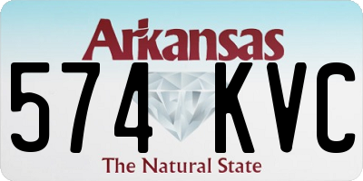 AR license plate 574KVC