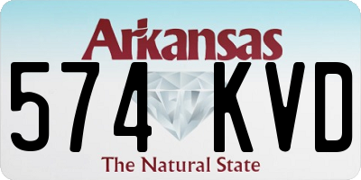 AR license plate 574KVD