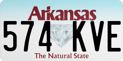 AR license plate 574KVE