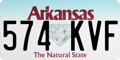 AR license plate 574KVF