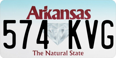 AR license plate 574KVG