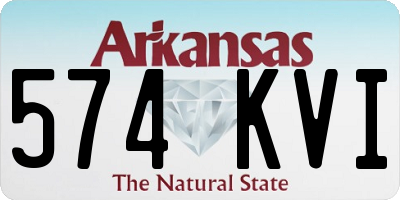 AR license plate 574KVI