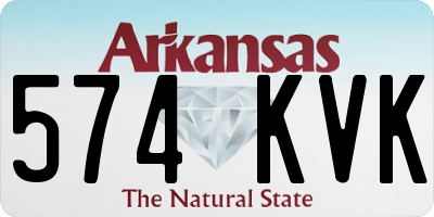 AR license plate 574KVK